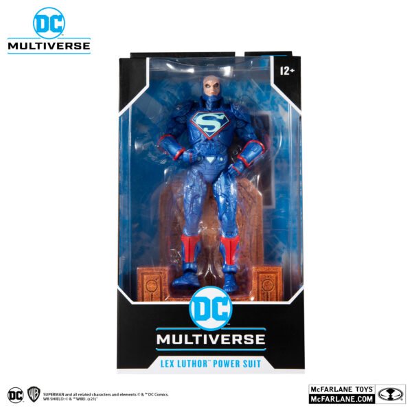 McFarlane DC Multiverse Lex Luthor in Blue Power with Throne