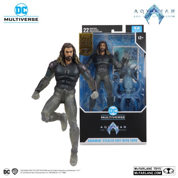 McFarlane Aquaman Stealth Suit With Topo (Aquaman And The Lost Kingdom) Gold Label - Image 3