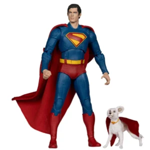 Superman With Krypto The Super Dog (Superman Movie) Deluxe Action Figure By Mcfarlane Toys